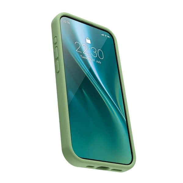 TS-Etteri silikonecover til iPhone 16 Plus med hul til håndledsrem - Lysegrøn