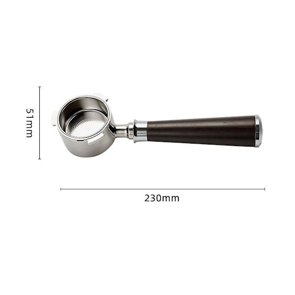 Kaffe Pohjaton Portafilter 51mm Ec680 Ec685:lle Korvaava Suodatinkori Espressokoneen Lisävaruste