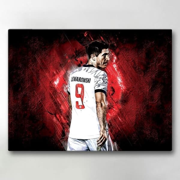 Canvas-taulu / Taulu - Robert Lewandowski - 40x30 cm - Canvas