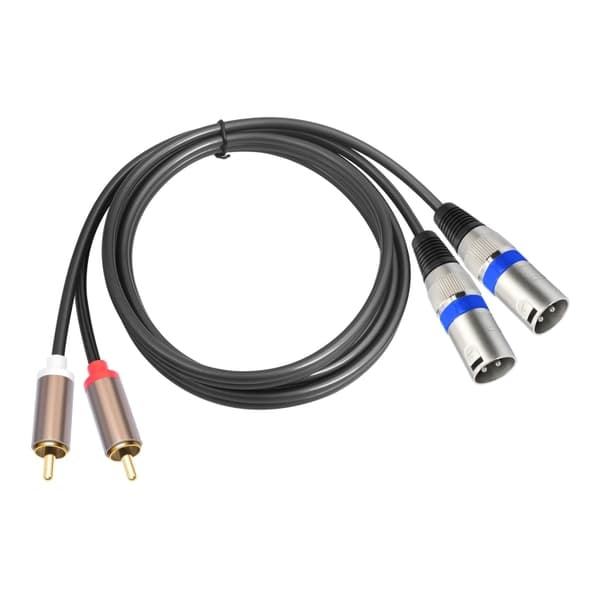 TS-Lydkabel 2 RCA hann til 2 XLR 3pin 1,5m