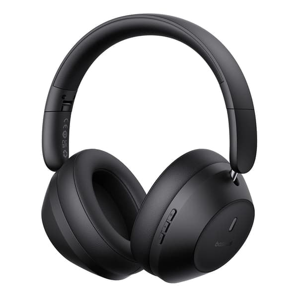 TS-Baseus Bass 30 Max on-ear Bluetooth-kuulokkeet pitkällä akunkestolla - Musta