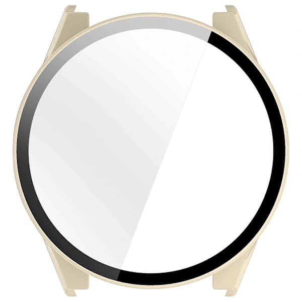 For Garmin Forerunner 970 Klockfodral WANLONFENG PC-ramskydd med härdat glas skärmskydd - Vit Vit