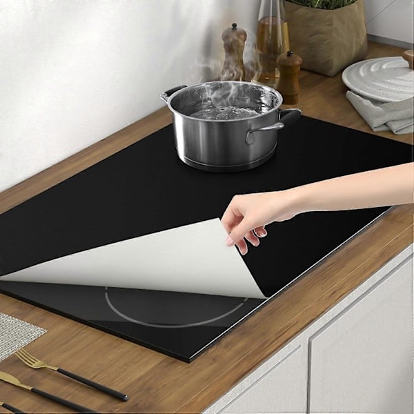 Stor Silikonskyddsmatta för Induktionshäll, 52 cm x 78 cm Induktionshällsskydd Magnetiska Elektriska Spishällsskydd - Perfekt