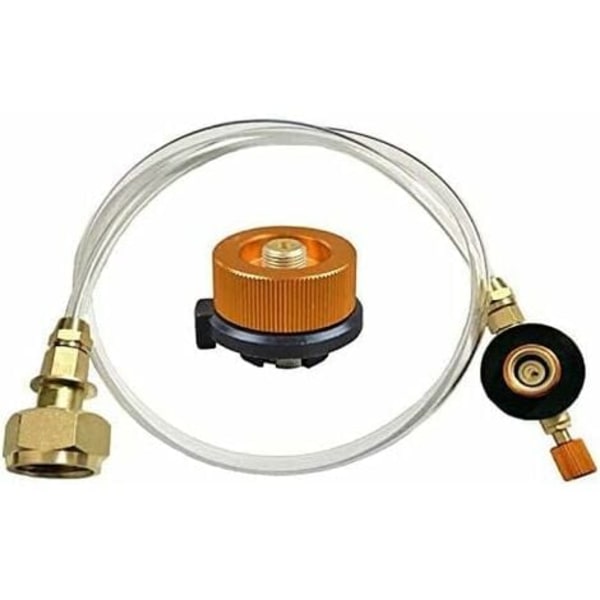 TS-Gassbluss for utendørs bruk - Campingbluss - Propanbluss - Flat LPG-brenner - Tank - Flaskekobling