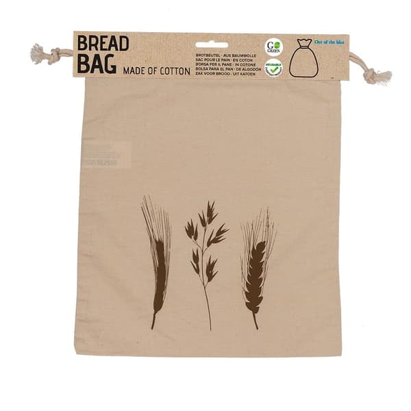 Brødpose i Bomull - Pose for Brød - Naturhvit - 35 x 29 cm