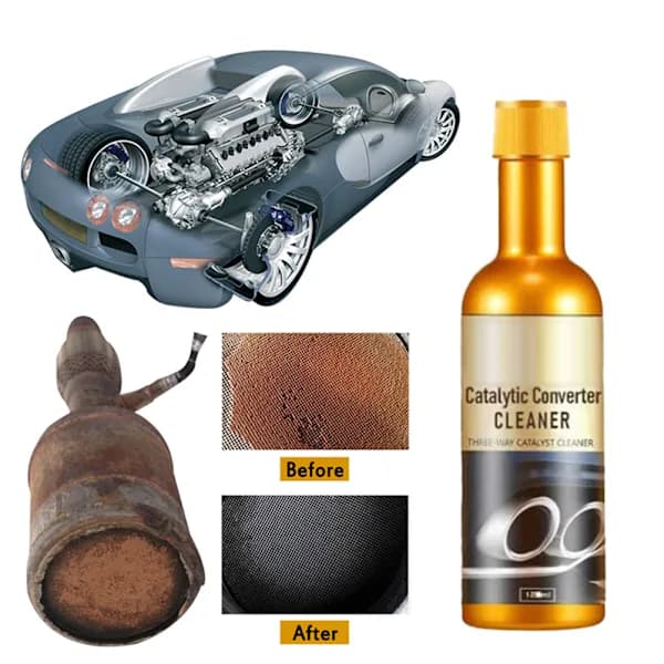 120ml Motor Katalysatorrens Motor Booster Cleaner Multifunksjonell Katalysatorrens Bensin Systemrens