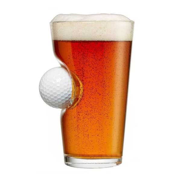 TS-Juomalasi golfpallolla