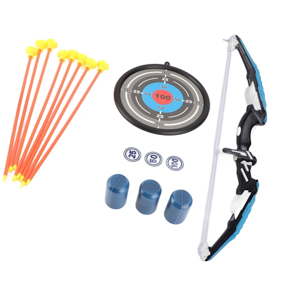 Bow Game for Children, Improves Coordination, Outdoor Archery Set for Kids, Blue, Size L