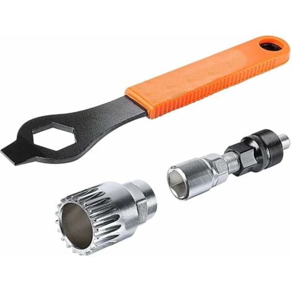 TS-Professionelt værktøj til afmontering af kranksæt og krankboks, 20 tænder, med 16 mm reparationsværktøjssæt medfølgende og kompatibelt med Shimano, BSA, SRAM,