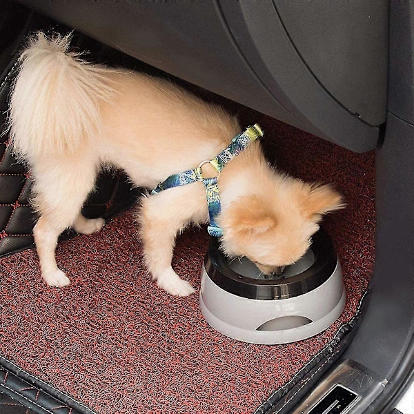 Lemmikkieläinten vesikuppi, auto, liukumaton, roiskesuojattu, matkavesikuppi