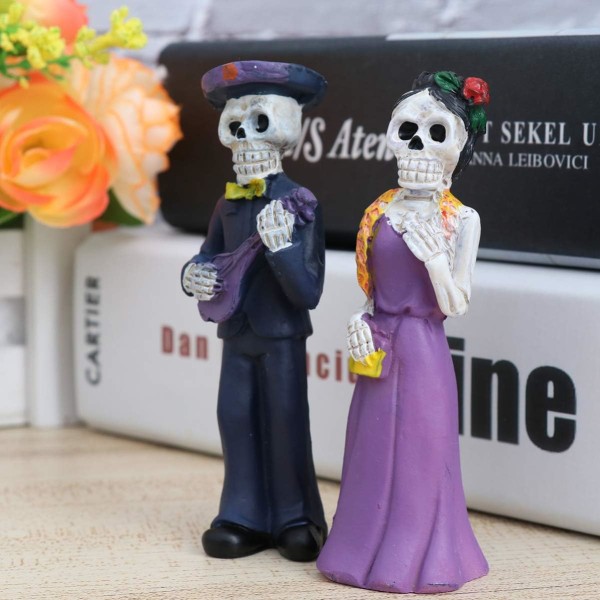 Halloween Skeleton Par Figurine Love (2st)