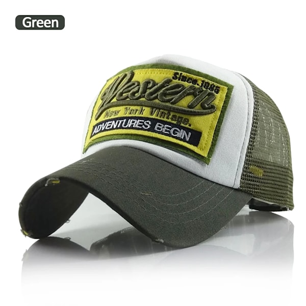 RETRO WESTERN RAGGARE TRUCKER KEPP KAMOUFLAGE