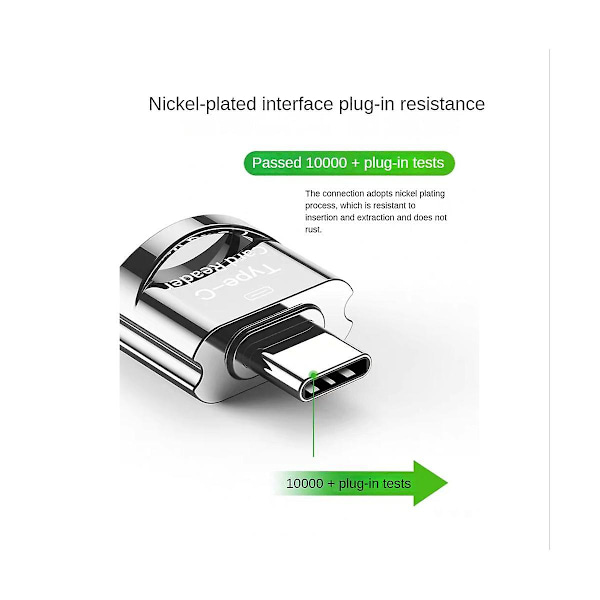 TS-Tf-kortinlukija Tf-kortti Type-c-kortinlukijaan Otg-sovitin Muistikortti Usb C:hen Nopea Mobiilille
