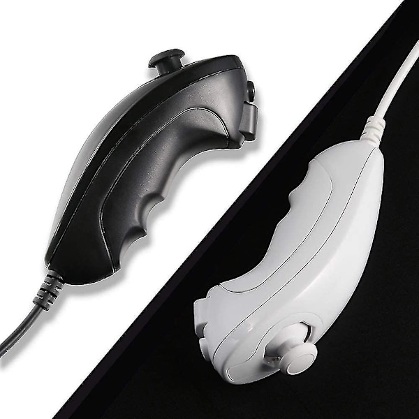 Wii Nunchuck-kontroller, 2-pakks Nunchuk-kontrollererstatning
