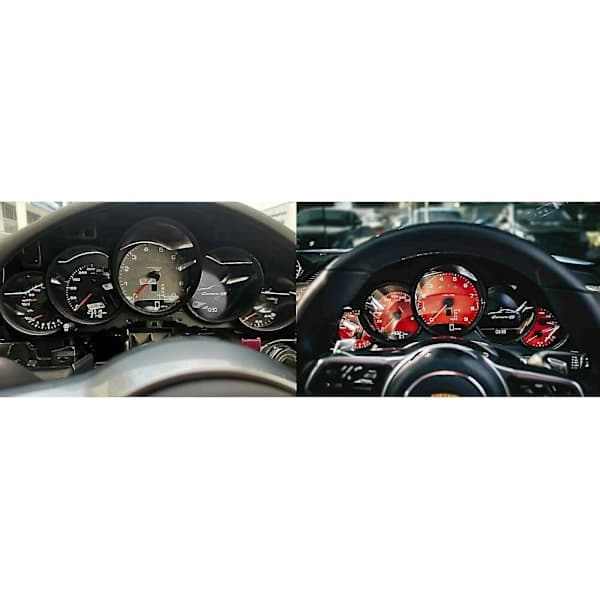Gau Face Dial Facelift til 971 718 Paramera 911 991 Dash Cler Overlay