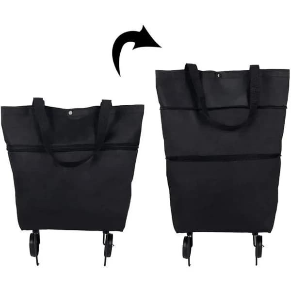 1 sammenleggbar handlevogn - sammenleggbar handleveske med-FA11-