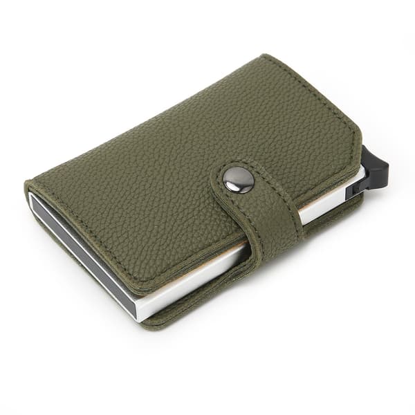 Anti-theft RFID Blocking ID Card Wallet Automatic Pop Up Credit Card Holder