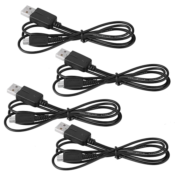 4 st USB-laddningskabeladapter USB-laddare Laddningskabel för 3DS/NDSI/NEW/2DS