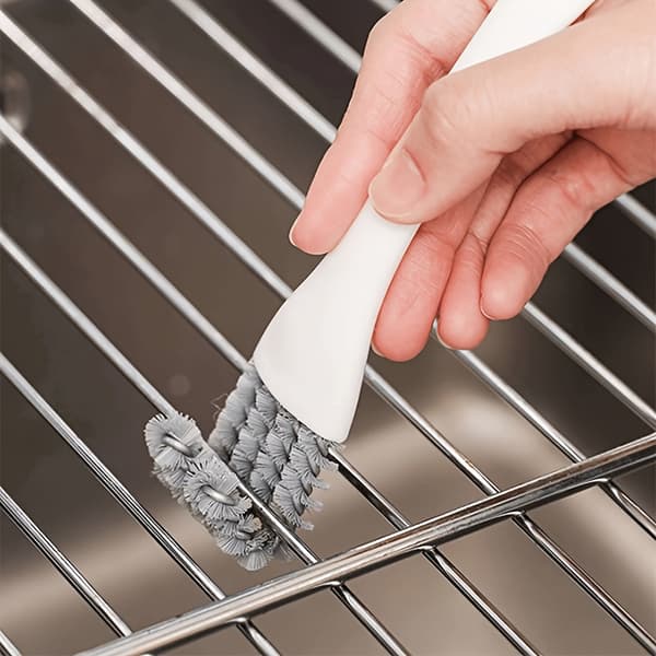 Multifunctional Stove Cleaning Brush for Kitchen Counters Outdoor Grills White