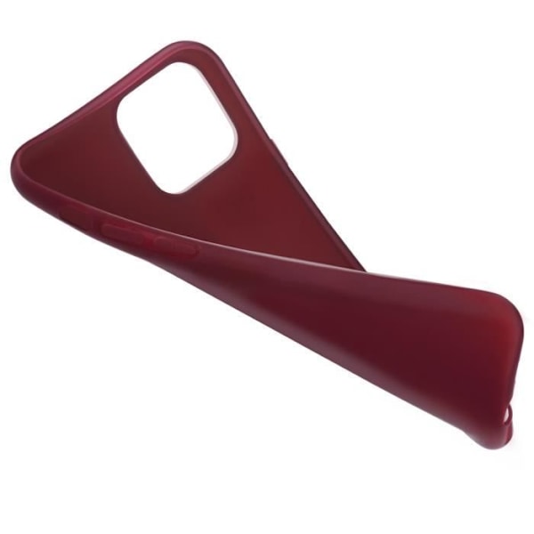 Moozy Minimalist Series Silikonpuhelin Kotelo iPhone 11:lle, Burgundi - Mattainen Pinta, Pehmeä Ohut Kotelo