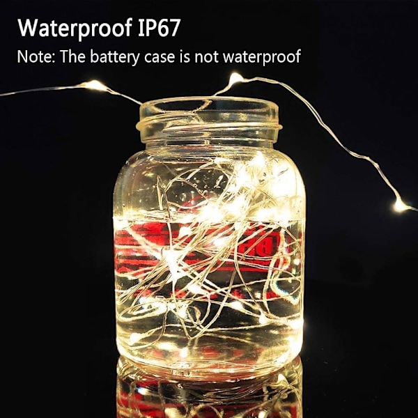 LED Flaskpropp 8-pack 20 LED Korklampor med