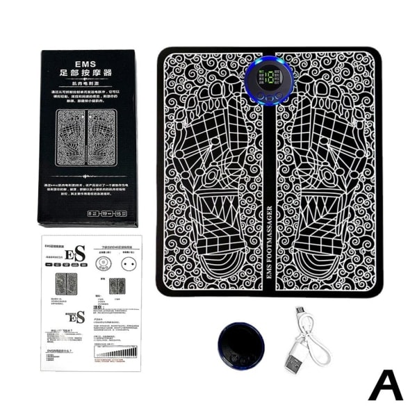 Elektrisk EMS Fotmassage Matta Fötter Akupunktur Stimulator Massage