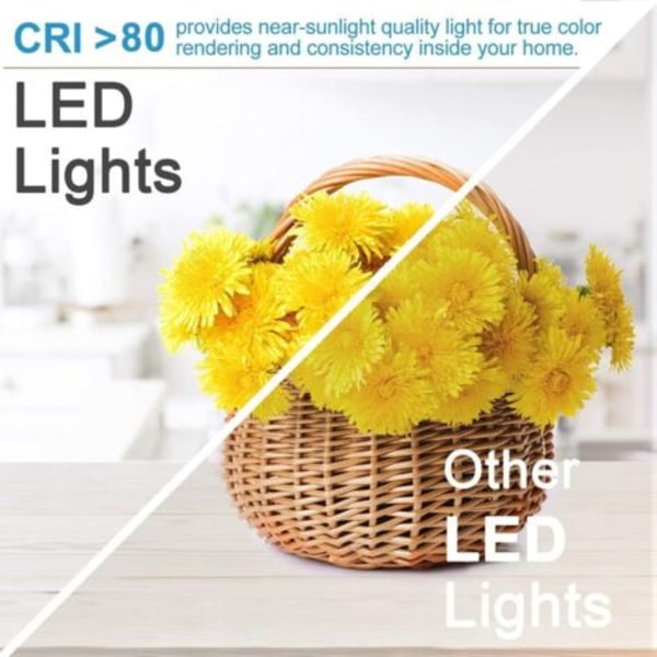 3 stk. 4 tommer forsænket LED spotlight, baffel, rundt aluminiumspanellys, dyb anti-blænding COB spotlights, enkel og moderne installation - 3000K (varm L