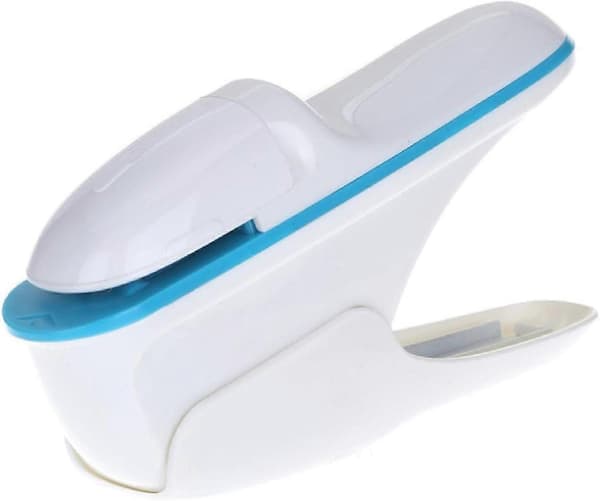 Stapleless Stiftemaskin, Manuelle Stiftemaskiner, Bærbar Stapleless Stiftemaskin for Brosjyrer, Aviser, Flygeblader White