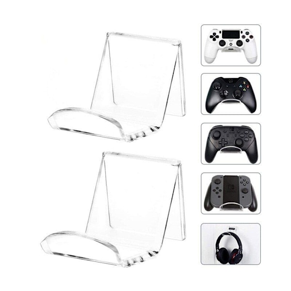 Veggmontert Holder for Spillkonsoll - Transparent