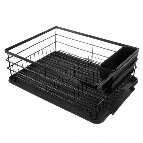 Opvaskestativ Sort Metal - 44 x 31 x 14,5 cm Sort