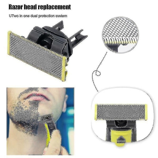6-pak barberblade kompatibel med Philips OneBlade udskiftningsblade One Blade Pro Blades Herr (Model QP25XX QP26XX QP65XX)