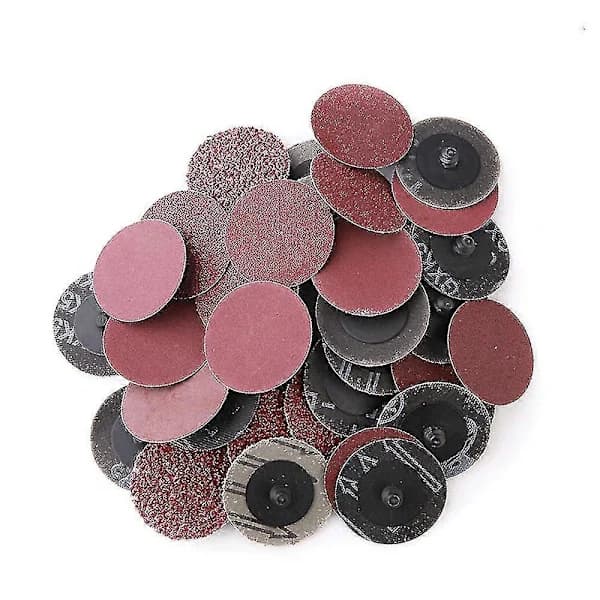 10 stk. 20/60/120/240 Mesh Slipepapir 2 tommer Selvklebende Knapp Sandpapir