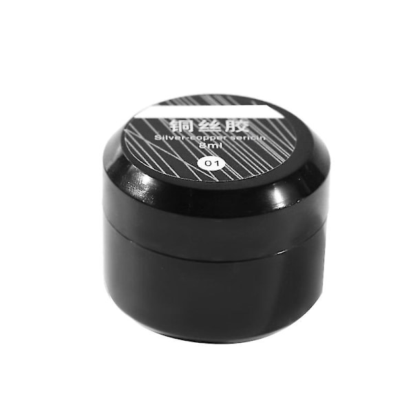 TS-Nail Spider Gel Set, Tråddragning Nagelkonst Siden 6 st Linjemålning Tråddragning Elasticitet Off La