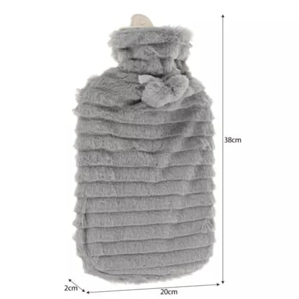 Hot Water Bottle - Rubber Hot Water Bag with Cover - 2L