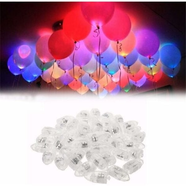 TS-LED Ballonglampor, LED Ballonglampor Lampa Boll Mini Flash Ljus LED Party Lights för Lykta Bar Jul Bröllopsfest (Set