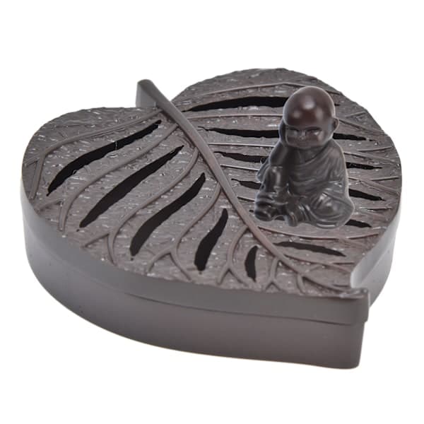 Incense Holder Burner Leaf Shape Mini Exquisite Durable Easy To Clean Relieve Mood Home Decor
