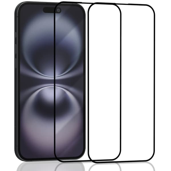 2-pakning iPhone 16 Plus skjermbeskytter - Herdet glass 9H - Super kvalitet 3D iPhone 16 Plus Iphone 16 Plus