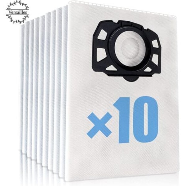 10 stk Støvsugerpose Kärcher WD4 WD5 WD6 WD4 Premium WD5 Premium Pose Kärcher MV4, MV5 og MV6 Støvfilterposer