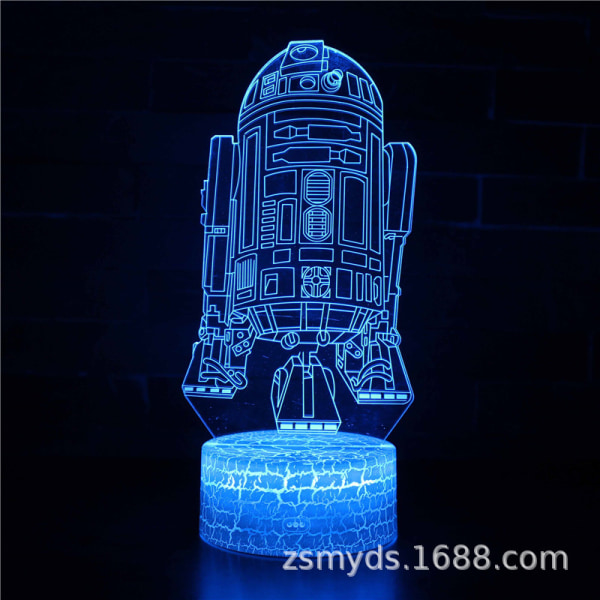 Färger Dimbar LED-lampa USB driven nattlampa med pekfunktion 3D-effekt bordslampa MY 202