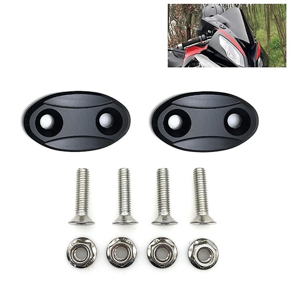 TS-Motorsykkel Blokk Av Plate Bakspeil Hull Deksel For S1000rr 2009-2019 R1 2007-2014 Tilbehør