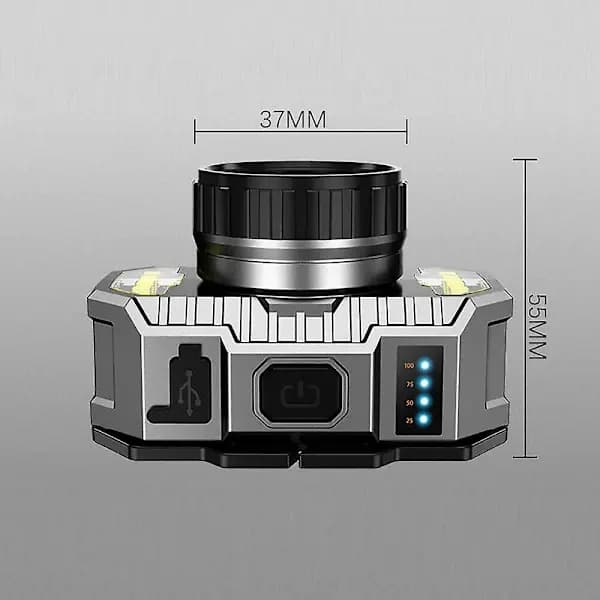 990000lm Supersterk LED-zoom-hodelykt USB-oppladbar frontlykt hodelykt US