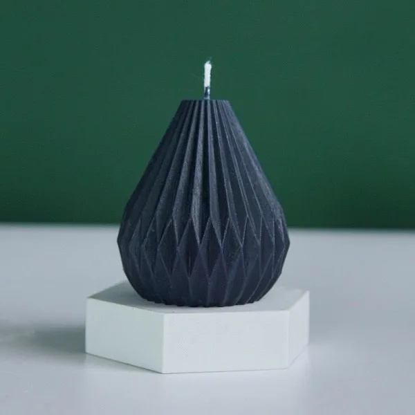 Lysforme Lys Stearinlys DIY Støbeforme i Silikoneform Origami