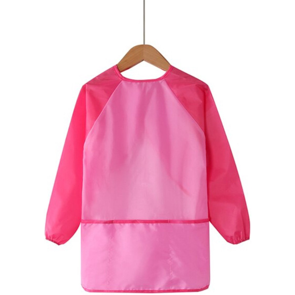 Jumadas barnförkläde - pysselförkläde - målarförkläde - vattentätt förkläde - rosa