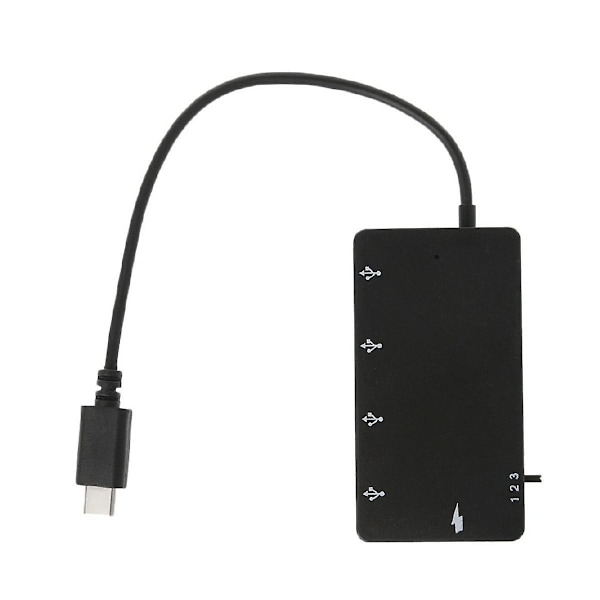 TS-1 Set -usb Otg 4 Portin Hub Virtalatausadapterikaapeli Älypuhelimelle Suurella Nopeudella