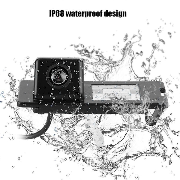 CCD HD Backkamera IP68 170 Graders Parkeringskamera för Registreringsskyltslampa Passar Renault Fluence Duster Megane Nr. 30445