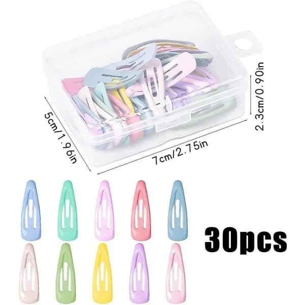 30 vauvan -3 cm metallisia hiusklipsiä lapsille - Minihiusklipsi