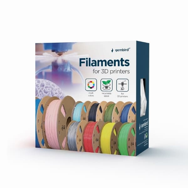 TS-PLA-Filament til 3D-printer 1,75mm 1kg - Hvid