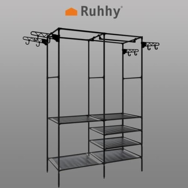 Clothes Rack Stand / Coat Rack with Shelves - 170cm