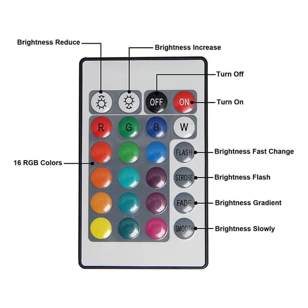 TS-Bordlampe Diamant med berøring og RGB-farger