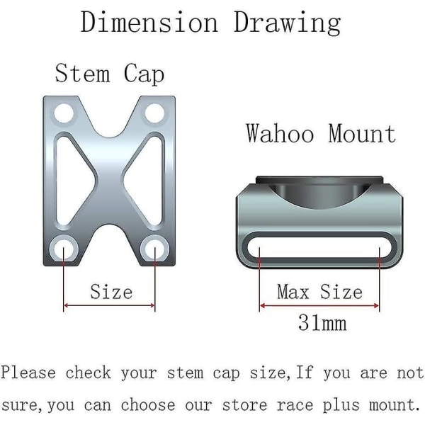 Wahoo Mount, Etuosa Combo-pyöräkiinnitys Wahoo Elemnt, Wahoo Elemnt Bolt, Wahoo Elemnt Mini ja kameralle (Wahoo Mount)